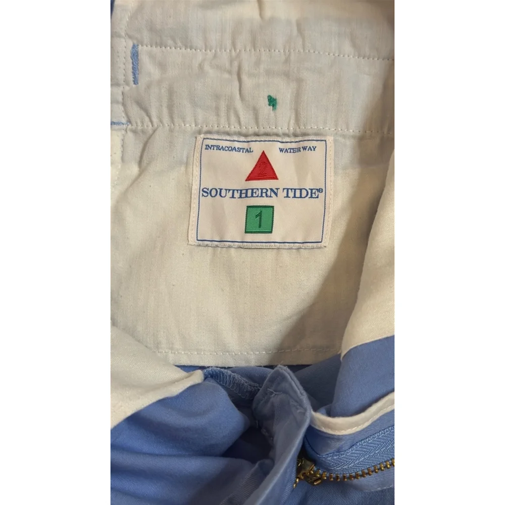 Southern Tide Boys 14 Channel Marker Khaki Short Stretch 98% Cotton 2% Spandex